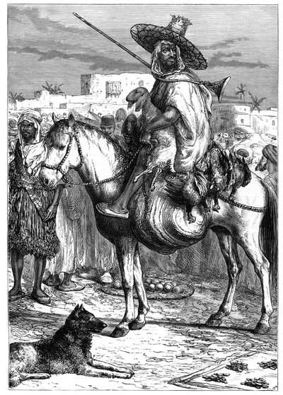 En arabisk kjøpmann i Tlemcen, Algerie, ca 1890 av Unbekannt
