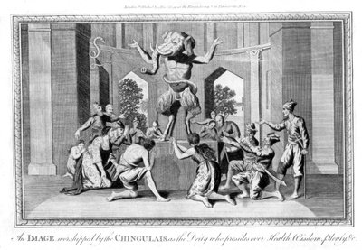 Ein Bild, das von den Chingulais verehrt wird, spätes 18. Jahrhundert von Unbekannt