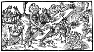 En irsk bankett, 1581, 1893 av Unbekannt