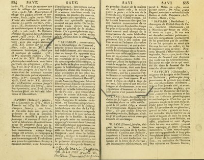 En beretning om Claude Marin Saugrain, Antoine Saugrains onkel, 15. februar 1735 av Unbekannt