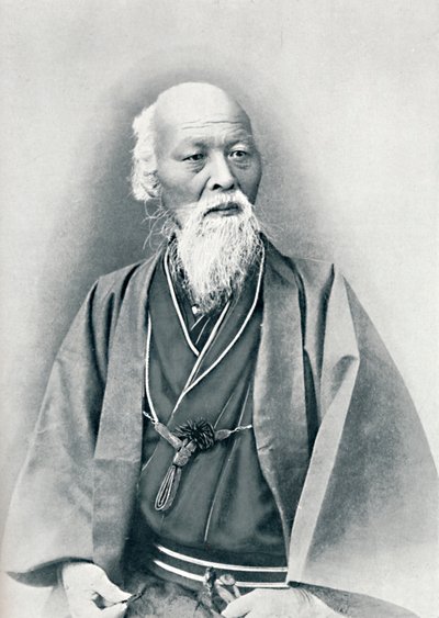En gammel japansk lege i fullt drakt, 1902 av Unbekannt