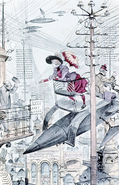 En idé om verden slik den ville være i 1953, 1883 av Unbekannt