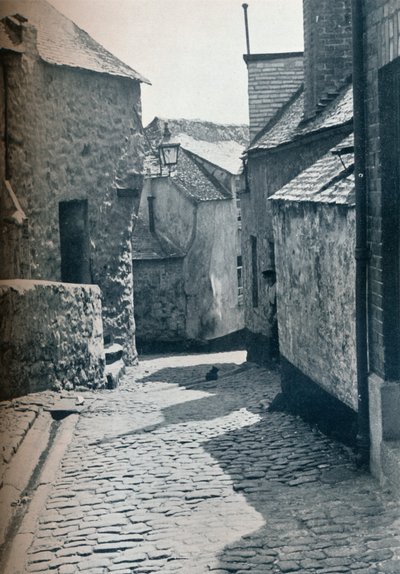 En gammel del av St Ives, Cornwall, planlagt som et slumrydningsområde, 1935 av Unbekannt
