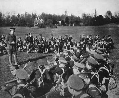 En friluftsforelesning i Parks, Oxford, 1915 av Unbekannt
