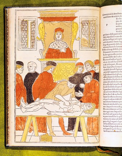 Anatomiforelesning i Padua, Italia, 1483 av Unbekannt