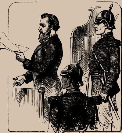 Andrei Zhelyabov for retten, 1881. av Unbekannt