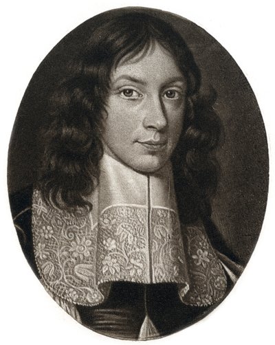Andrew Marvell , engelsk metafysisk poet, 1600-tallet, 1899 av Unbekannt