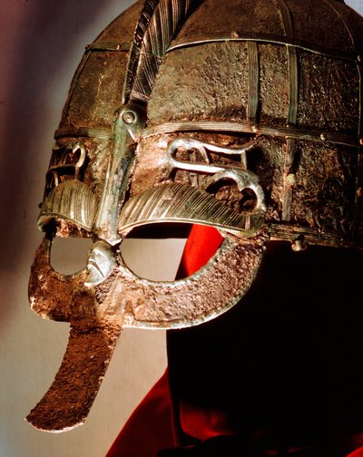 Angelsaksisk hjelm fra Sutton Hoo Treasure, 7. århundre av Unbekannt