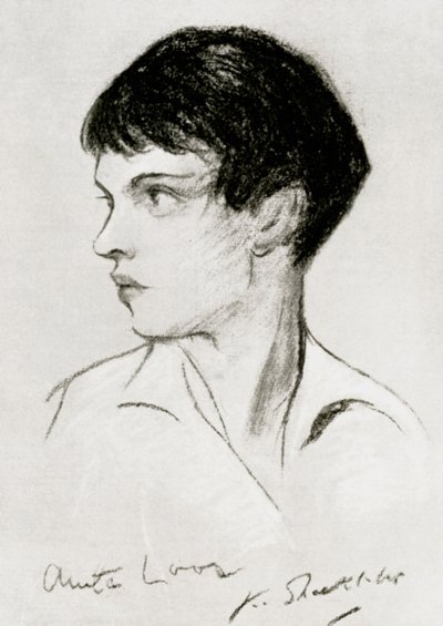 Anita Loos 1888-1981, amerikansk manusforfatter, dramatiker og forfatter, tidlig på 1900-tallet av Unbekannt