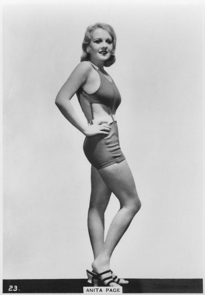 Anita Page , amerikansk filmskuespillerinne, c1938 av Unbekannt