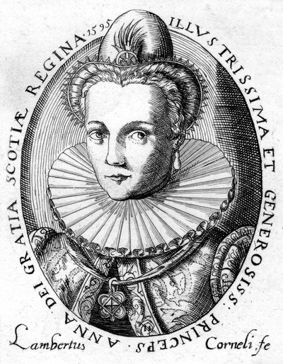 Anne av Danmark, dronningekonsort av kong James I av England og VI av Skottland av Unbekannt