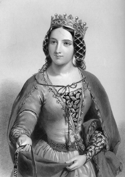 Anne av Warwick 1456-1485, dronningkonsort av kong Richard III, 1851 av Unbekannt