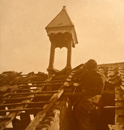 Luftvernskyting, frontlinje, c1914-c1918 av Unbekannt