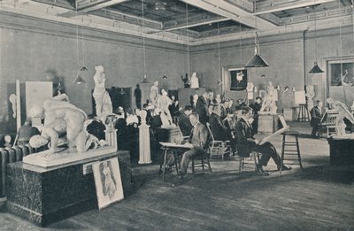 Antikk- og livskurs ved Ontario College of Art, Toronto, c1913 av Unbekannt
