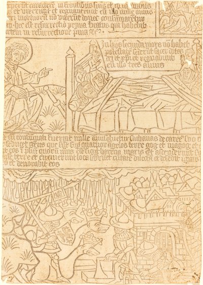 Apocalypse of John, Leaf 42, ca. 1465. av Unbekannt