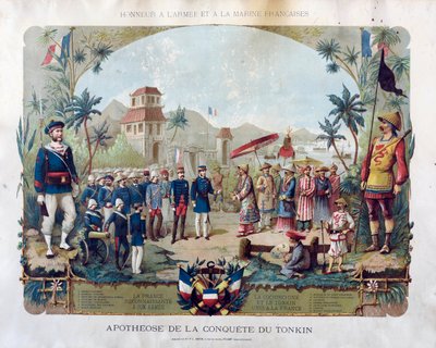Apotheosis of the Conquest of Tonkin, ca 1885. av Unbekannt