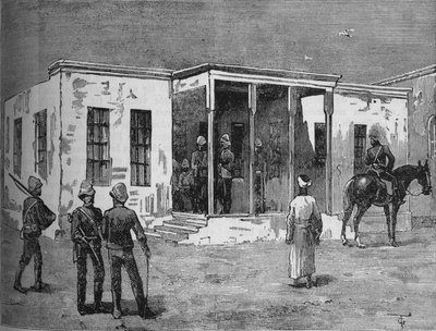 Arabis fengsel i Abbassieh-kasernen, c1882 av Unbekannt
