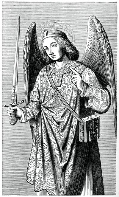 Erkeengelen St Michael, 1870 av Unbekannt