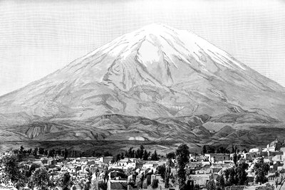 Arequipa og Mount Misti, Peru, 1895 av Unbekannt