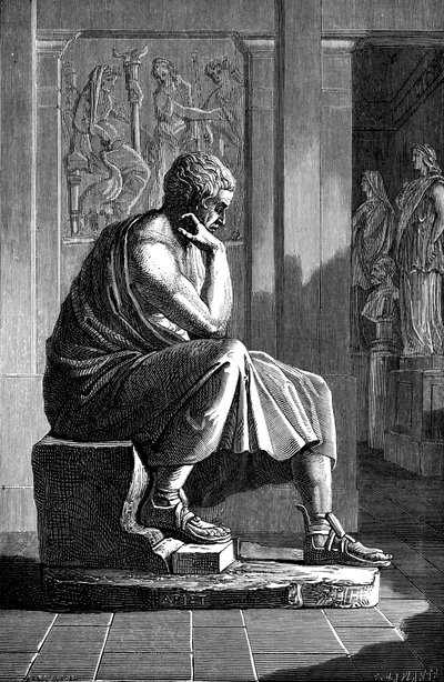 Aristoteles 384-322 f.Kr., antikkens gresk filosof og vitenskapsmann av Unbekannt