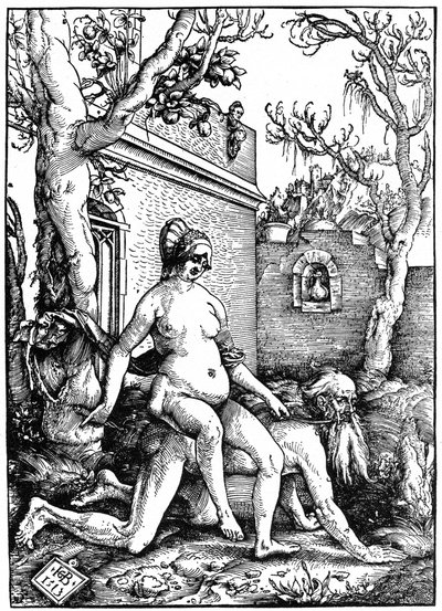 Aristoteles og Phyllis, 1513 1964 av Unbekannt
