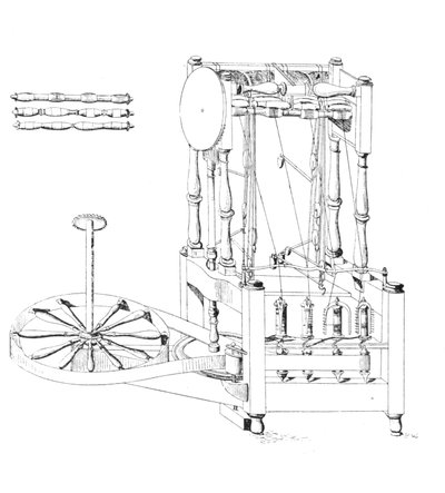 Arkwrights Spinning Jenny, 1769, 1769, 1904 av Unbekannt