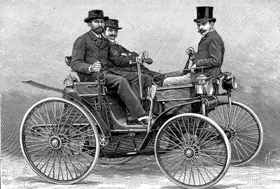Armand Peugots første bil, 1890 av Unbekannt