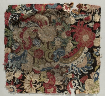 Setetrekk til lenestol, 1685-1690. av Unbekannt