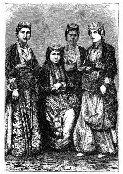 Armenske damer, ca 1890 av Unbekannt