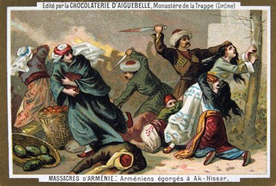 Armenere får strupen skåret over ved Ak-Hissar, 1895 av Unbekannt
