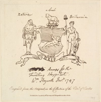 Arms for the Foundling Hospital, 22. desember 1781. av Unbekannt