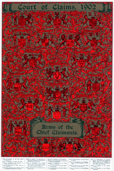 Arms of the chief claimants, 1902 av Unbekannt