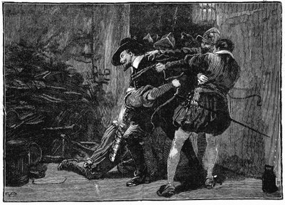 Arrestasjon av Guy Fawkes i parlamentets kjellere, 1605 1800-tallet av Unbekannt