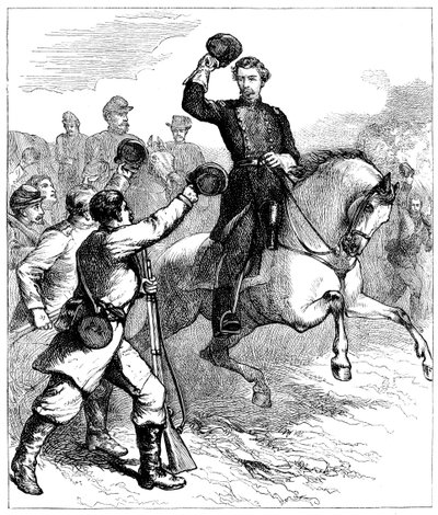 Ankomst av general McClellan til Williamsburg, Virginia, 1862 c1880 av Unbekannt