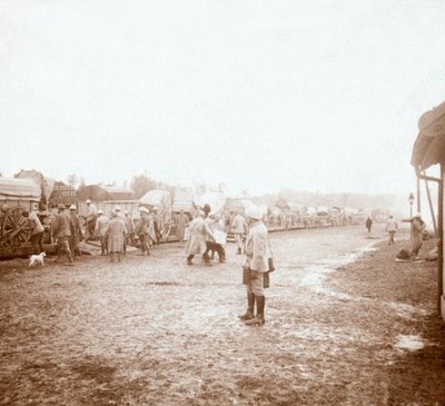 Ankomst til Revigny, Nord-Frankrike, c1914-c1918 av Unbekannt