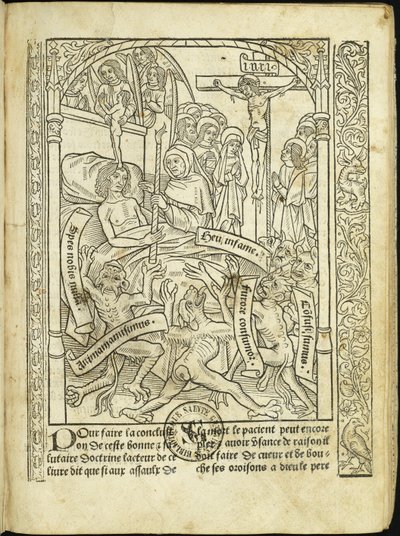 Ars moriendi Kunsten å dø, 1496. av Unbekannt