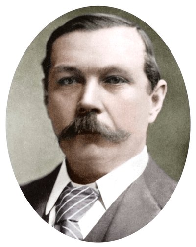 Arthur Conan Doyle , skotsk forfatter, ca 1900 av Unbekannt