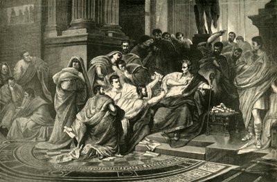 Attentatet på Julius Cæsar, 1890. av Unbekannt