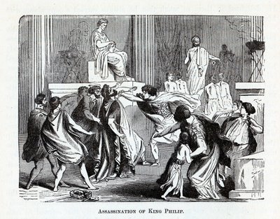 Attentatet på kong Philip, 1882 av Unbekannt
