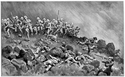 Assault on Wagon Hill, 2nd Boer War, 6. januar 1900 av Unbekannt