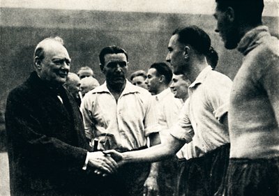 Association Football at Wembley - England v. Scotland, 4. oktober 1941, 1945. av Unbekannt