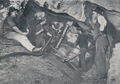 På jobb i en viktoriansk gullgruve, 1923. av Unbekannt