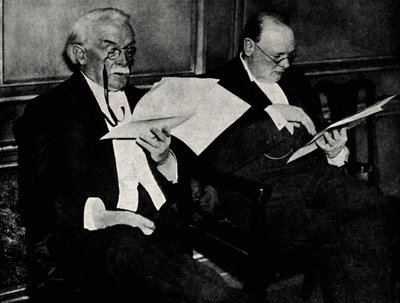 Ved en offentlig middag på Connaught Rooms, 20. november 1934, 1945. av Unbekannt