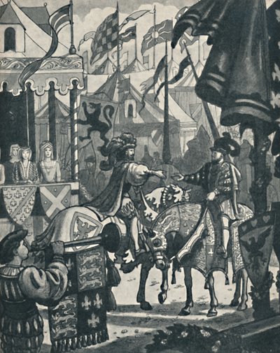 At the Field of the Cloth of Gold, c1934 av Unbekannt
