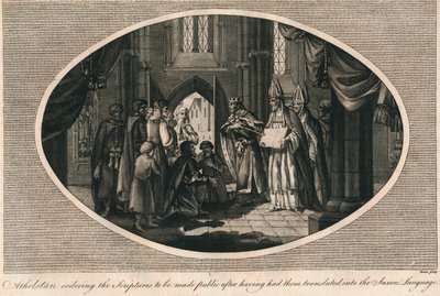 Athelstan beordret publisering av skriftene oversatt til angelsaksisk, 930-tallet 1793 av Unbekannt
