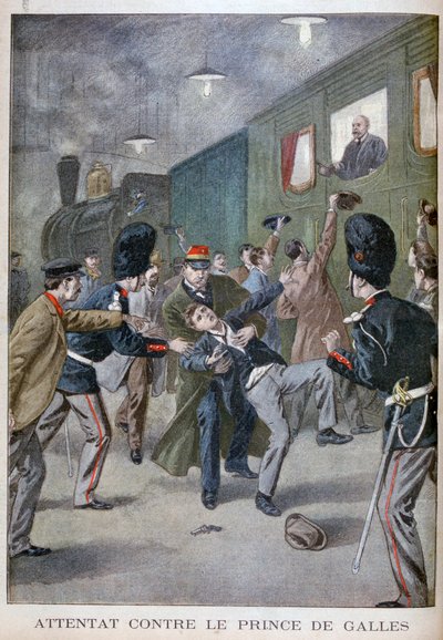 Angrepsforsøk på Edward, Prince of Wales i Brussel, 1900 av Unbekannt