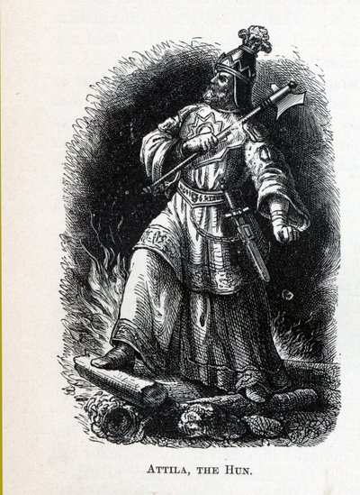Huneren Attila, 1882 av Unbekannt