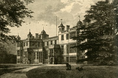 Audley End, vestfronten, 1898. av Unbekannt
