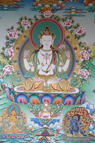 Avalokiteshvara, Buddha of Compassion, Kathmandu, Nepal av Unbekannt