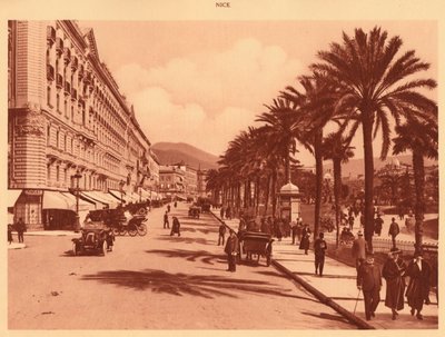 Avenue of Verdun, Nice, 1930. av Unbekannt